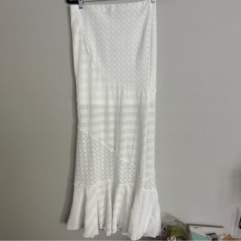 Princess Polly White Maxi Skirt